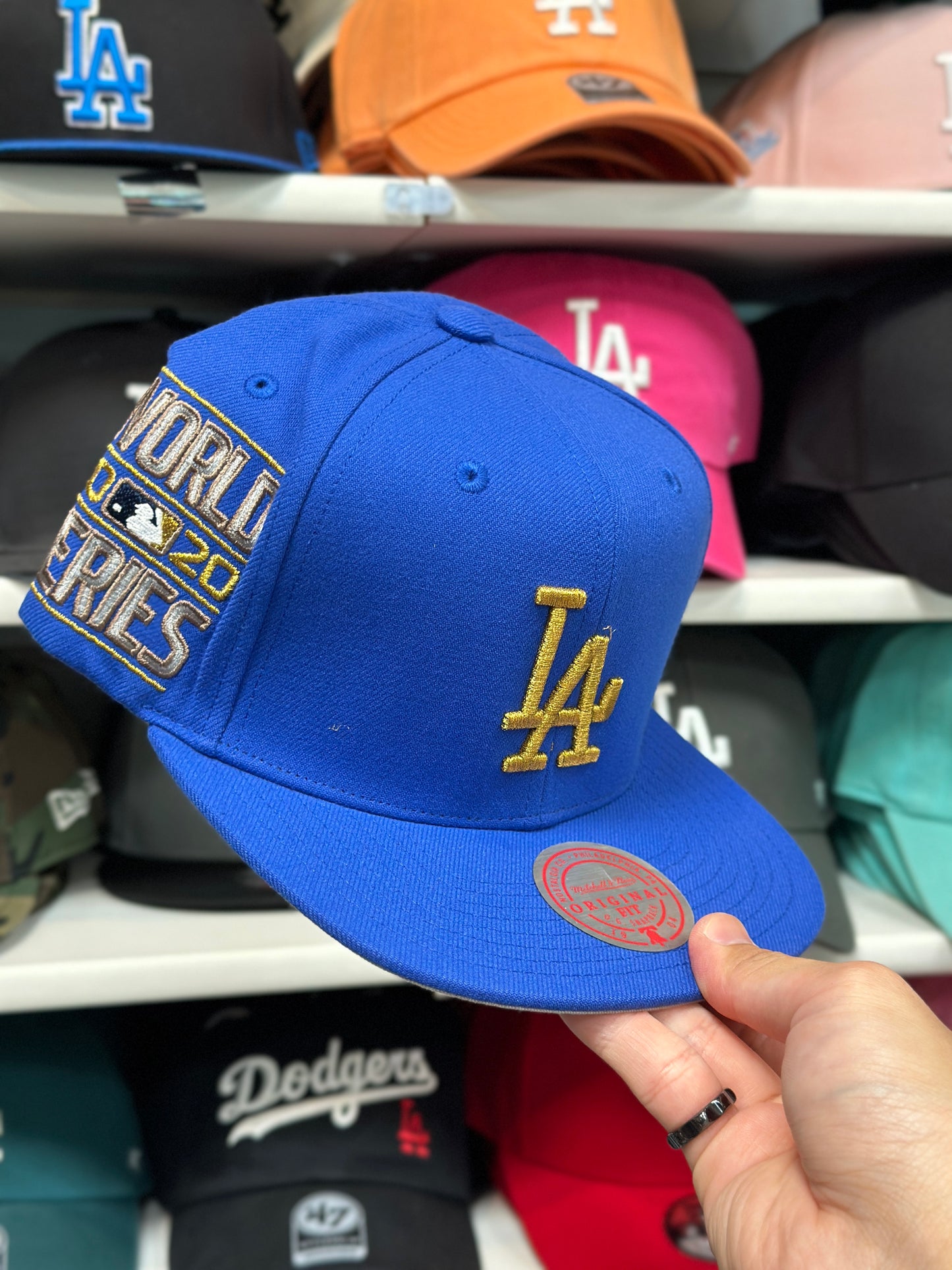 LA Dodgers MLB 2020 World Series | Mitchell & Ness Original Fit Adjustable Snapback | Blue/Gold