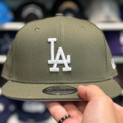 New Era Los Angeles Dodgers Olive 9FIFTY Adjustable Snapback Hat