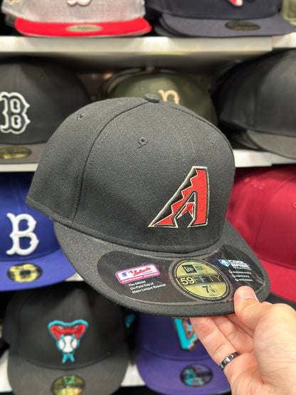 Arizona Diamondbacks MLB Fitted Hat | Classic New Era 59FIFTY Sized Cap | Black