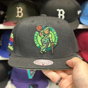 Boston Celtics Black Mitchell & Ness Snapback - Product Image