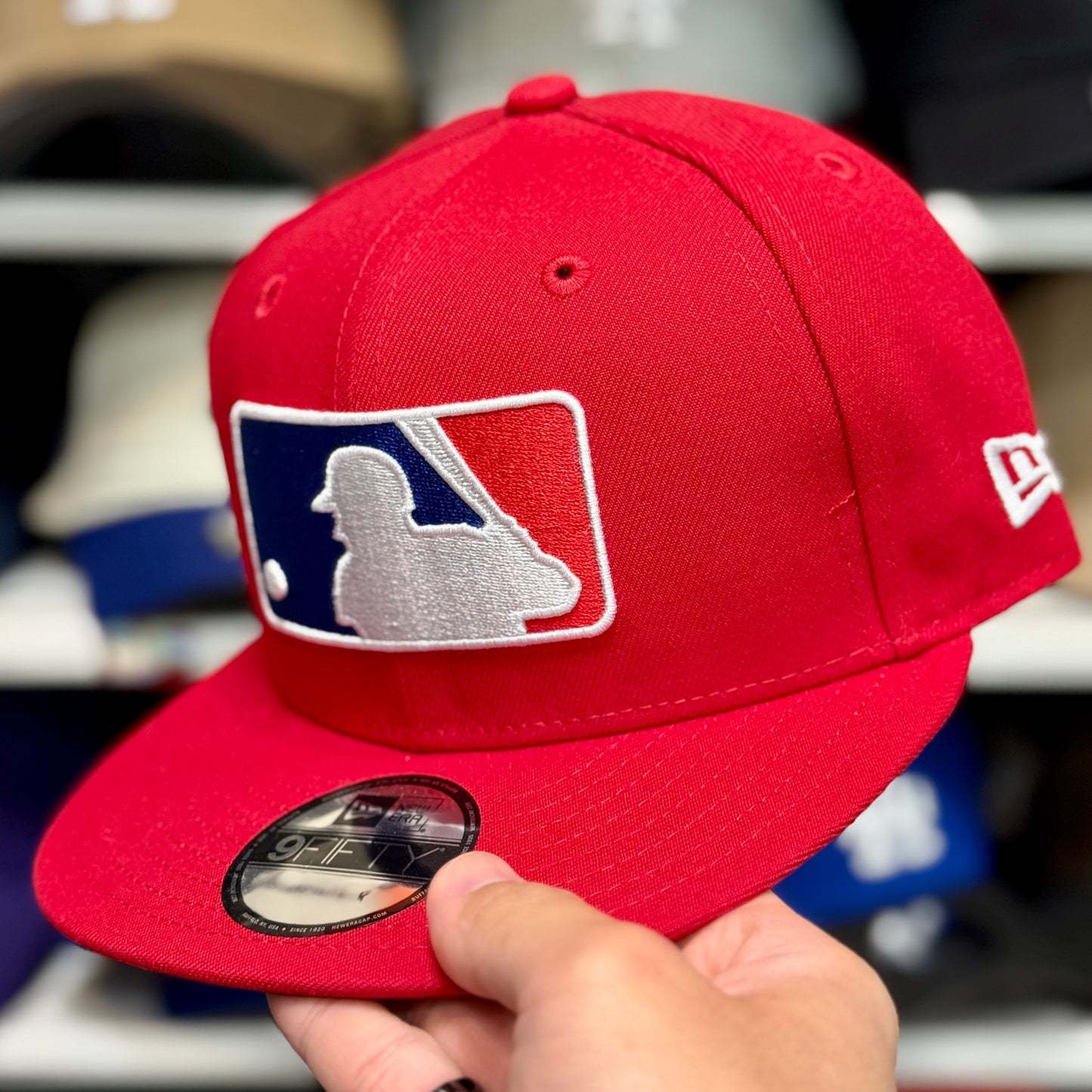 New Era MLB 'Batter-man Logo' Red 9FIFTY Snapback