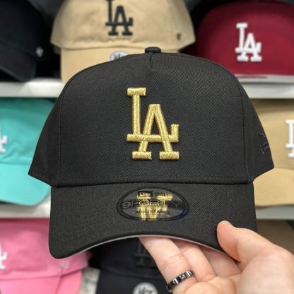 LA Dodgers A-Frame Snapback | New Era 9FORTY | Black/Gold