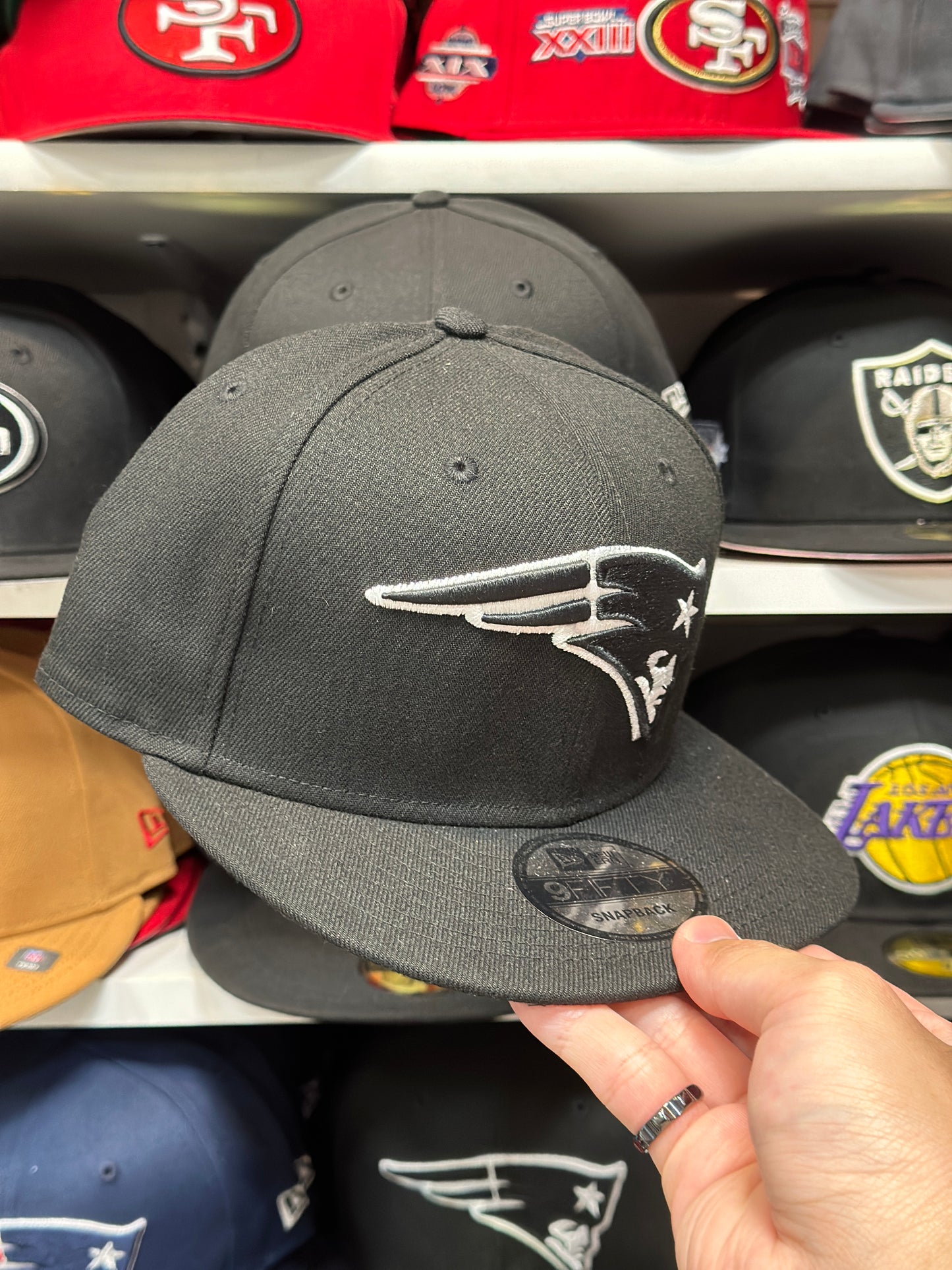 New England Patriots NFL Snapback | New Era 9FIFTY Adjustable Snap | Black