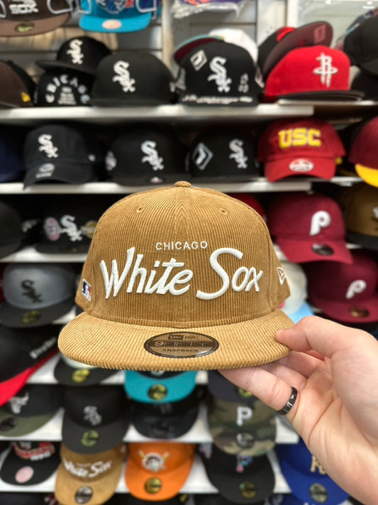 Chicago White Sox MLB Corduroy | New Era 9FIFTY Snapback | Beige