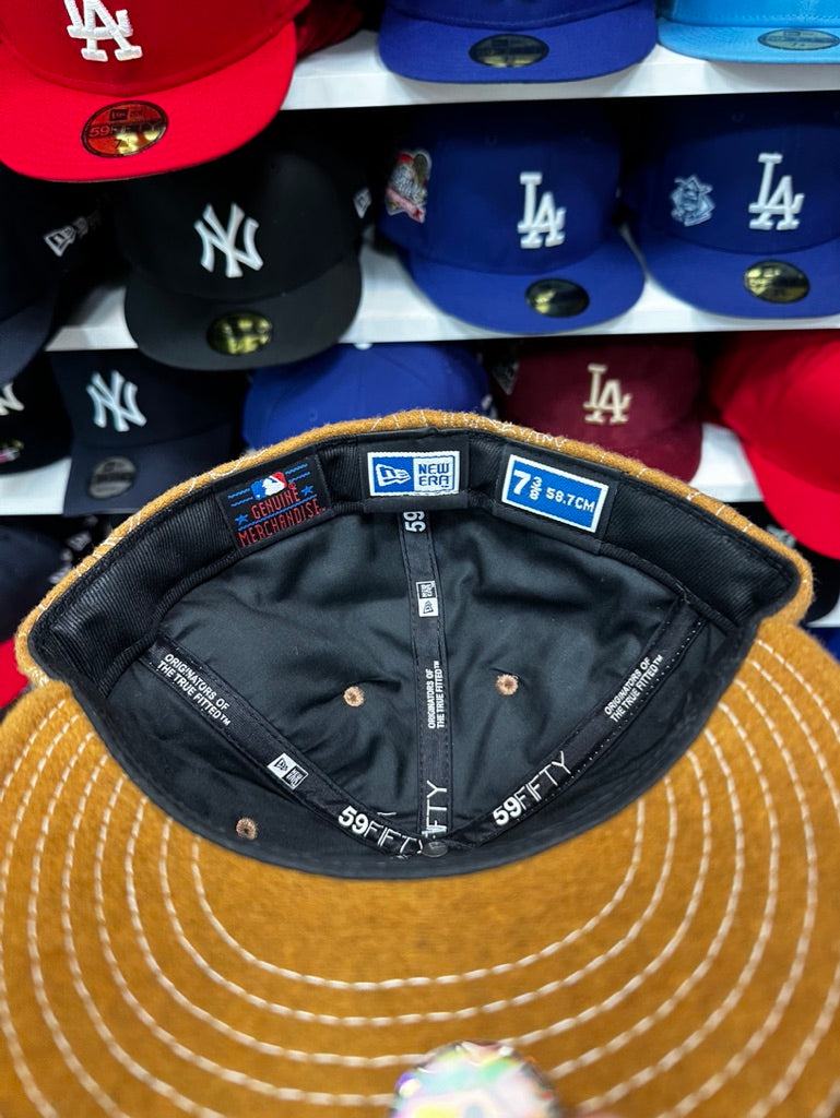 LA Dodgers MLB Vintage Fabric | New Era 59FIFTY Fitted Cap | Beige