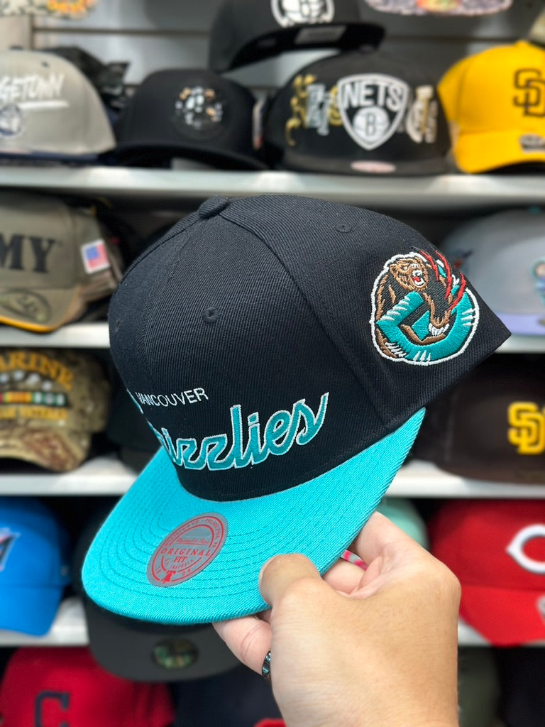 Vancouver Grizzlies NBA Snapback | Mitchell & Ness Original Fit | Black/Teal