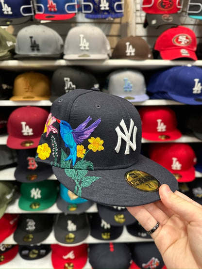 New York Yankees MLB Botanical Patch | New Era 59FIFTY Fitted Cap | Navy