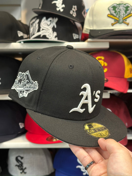 Oakland Athletics MLB World Series Patch | New Era 59FIFTY Fitted Cap | Black