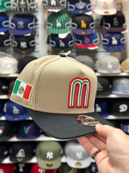 Mexico WBC World Baseball Classic | New Era 9FIFTY A-Frame Snapback | Tan/Black