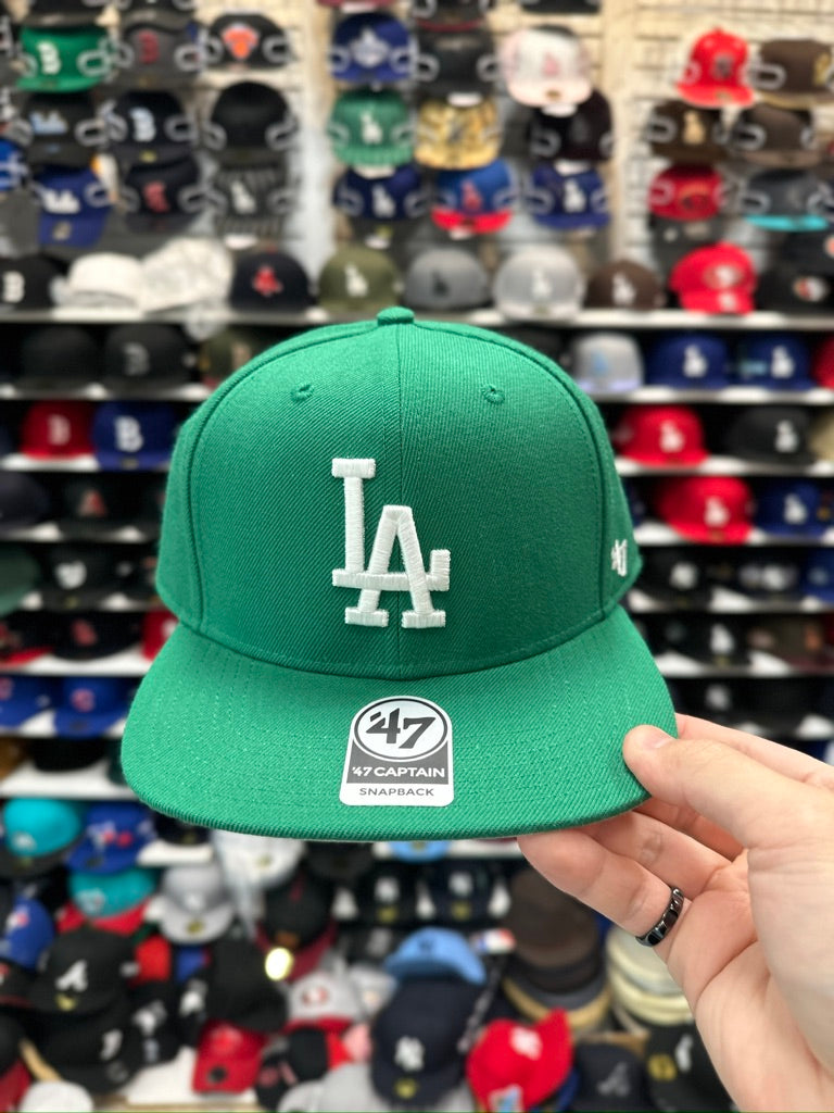 LA Dodgers MLB Snapback | '47 Brand Captain Adjustable Cap | Green