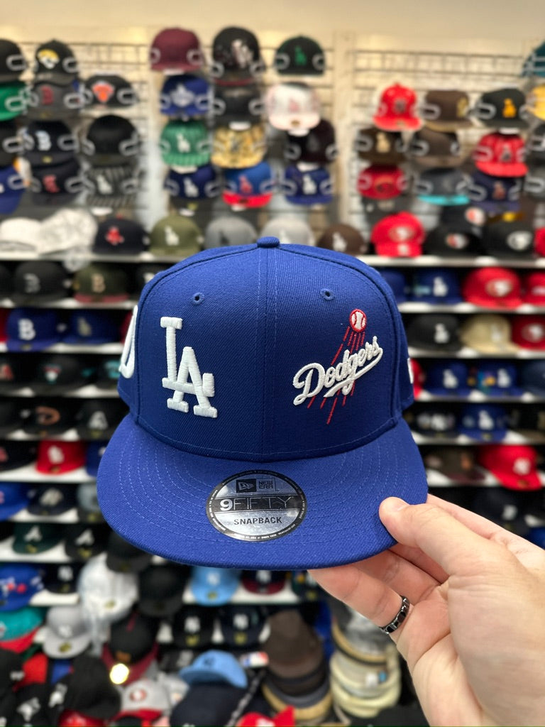 LA Dodgers MLB Multi Logo | New Era 9FIFTY Snapback | Blue