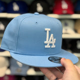 New Era Los Angeles Dodgers Baby Blue 9FIFTY Adjustable Snapback Hat