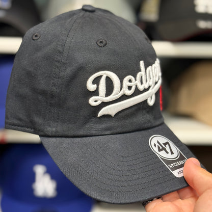 Los Angeles Dodgers Script Dad Cap '47 Brand Black