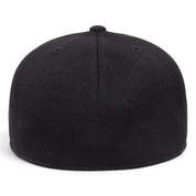 Flexfit 210 Premium Blank Stretch Fitted Hat - Black/Red