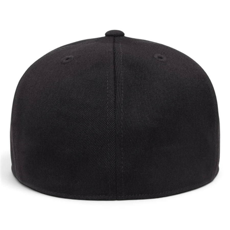 Flexfit 210 Premium Blank Stretch Fitted Hat - Black/Red