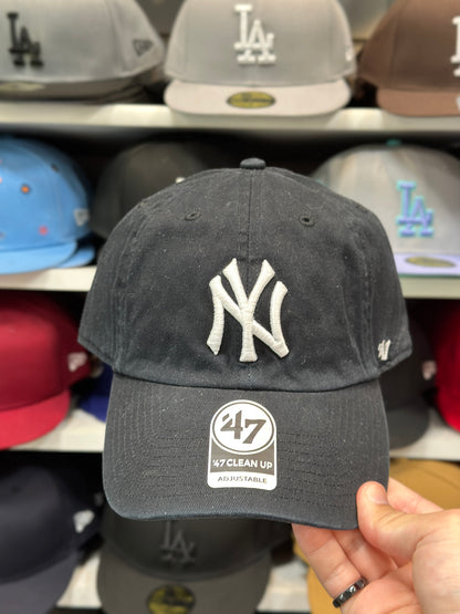 New York Yankees MLB Dad Cap | '47 Brand Clean Up Adjustable Curve Hat | Color Options