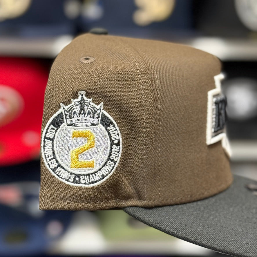 New Era Los Angeles Kings '2X Champions' A-Frame Brown/Black 9FIFTY Snapback - Product Image