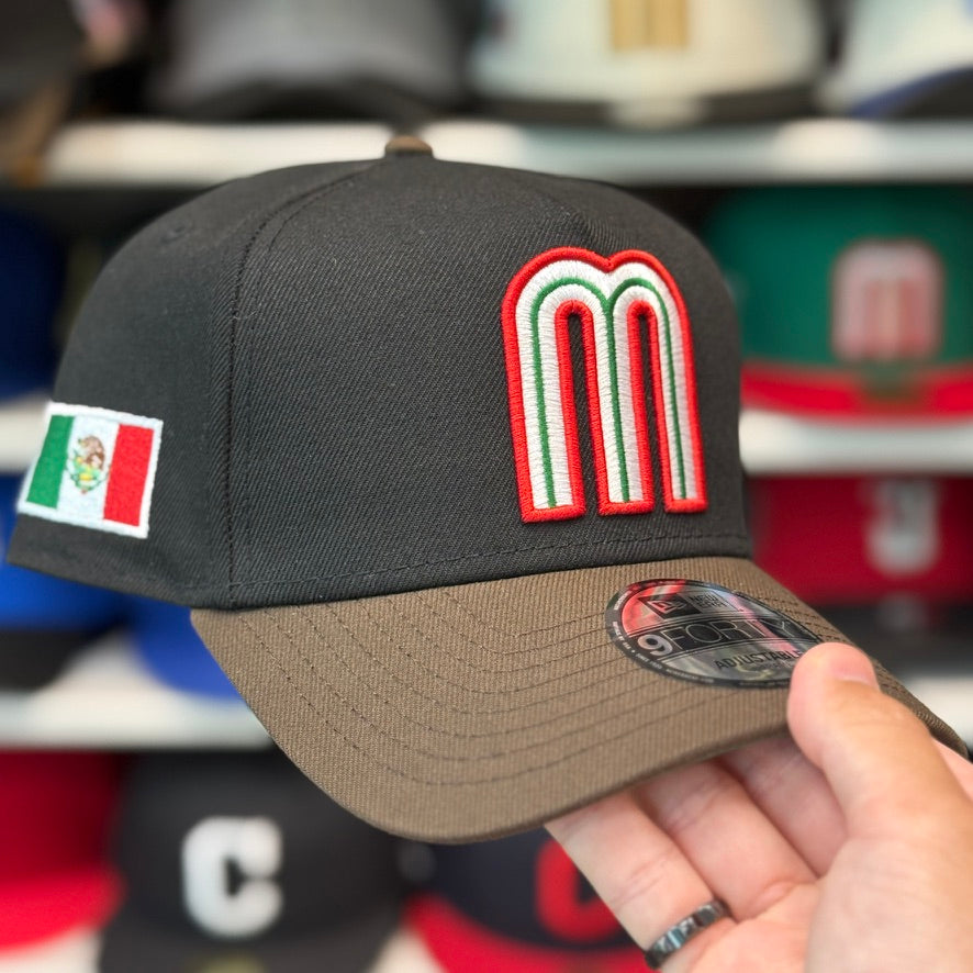 New Era Mexico World Baseball Classics A-Frame Black/Brown 9FORTY Snapback