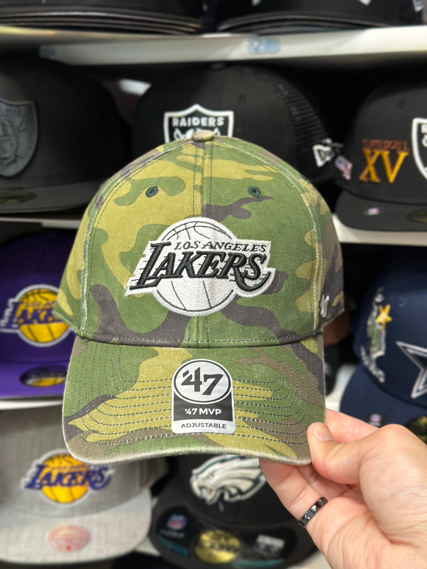 LA Lakers NBA Ball Cap | '47 Brand MVP Adjustable Curve Cap | Color Options