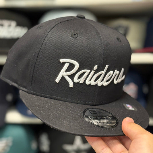 New Era Las Vegas Raiders 'Script Logo' 9FIFTY Snapback | Black
