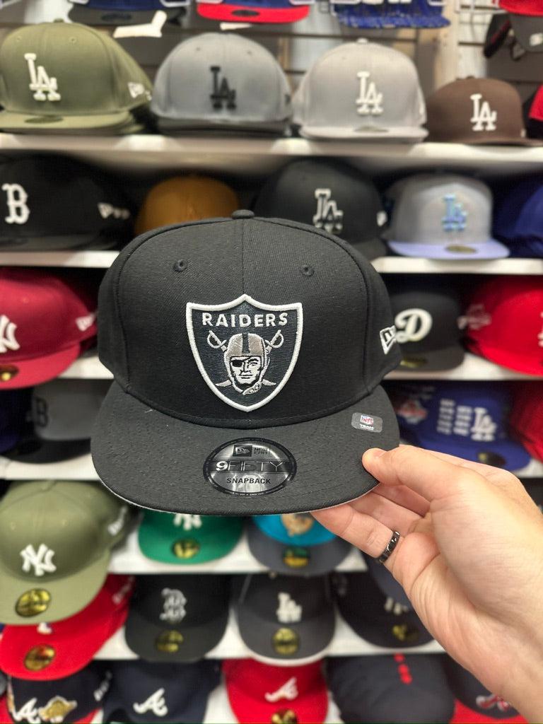 Las Vegas Raiders NFL Snapback | Classic New Era 9FIFTY Adjustable Snap | Black