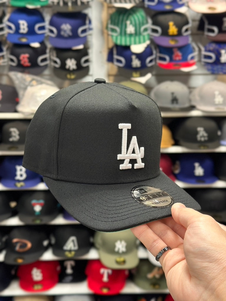 LA Dodgers MLB A-Frame Cap | New Era 9FIFTY Adjustable Snapback | Black