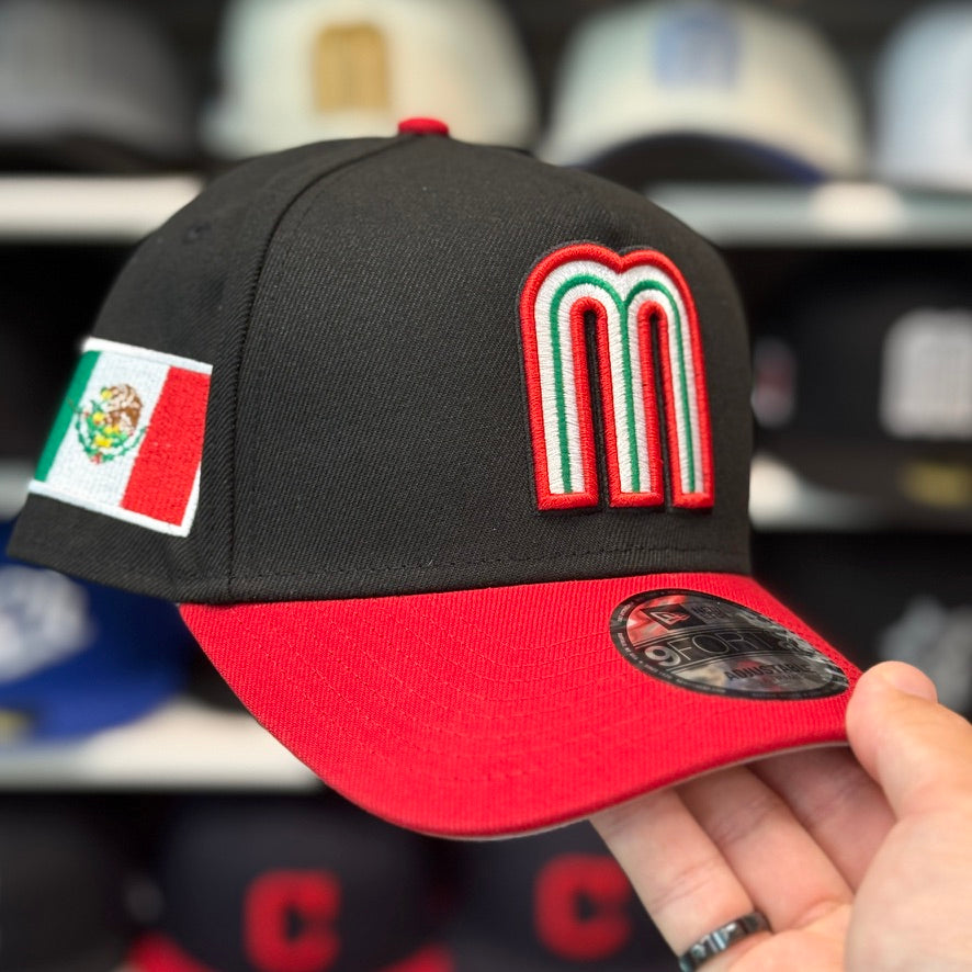 New Era Mexico World Baseball Classics A-Frame Black/Red 9FORTY Snapback