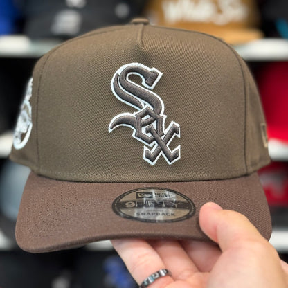 New Era Chicago White Sox '75 Years' A-Frame 9FIFTY Snapback Brown