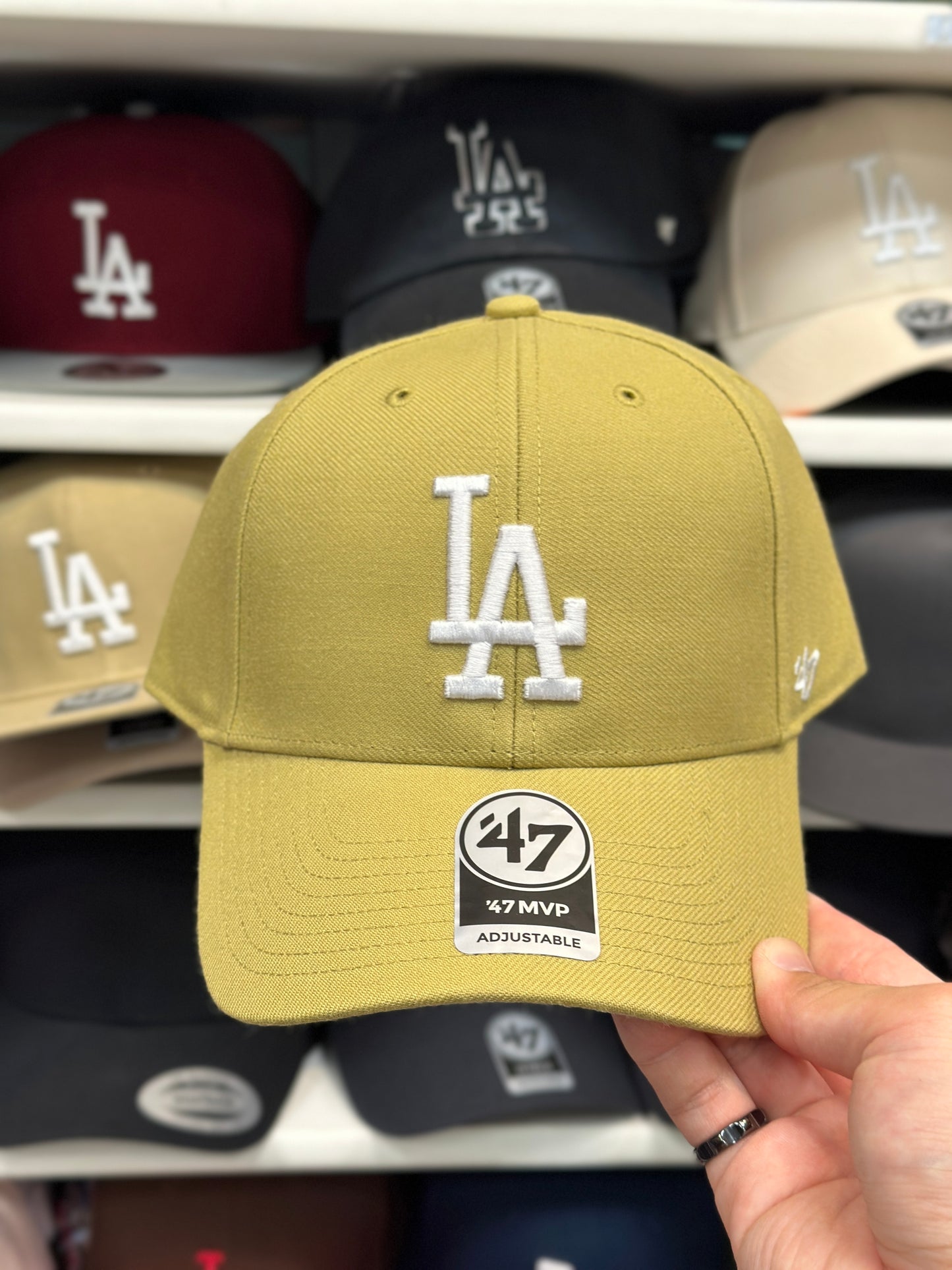 LA Dodgers MLB Ball Cap | '47 Brand MVP Adjustable Curve Cap | Color Options