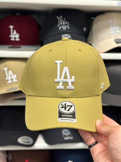 LA Dodgers MLB Ball Cap | '47 Brand MVP Adjustable Curve Cap | Color Options