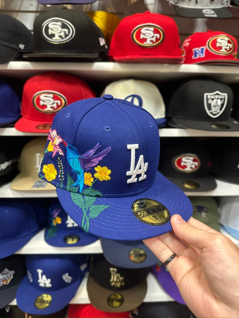 LA Dodgers MLB Botanical Embroider | New Era 59FIFTY Fitted Cap | Blue