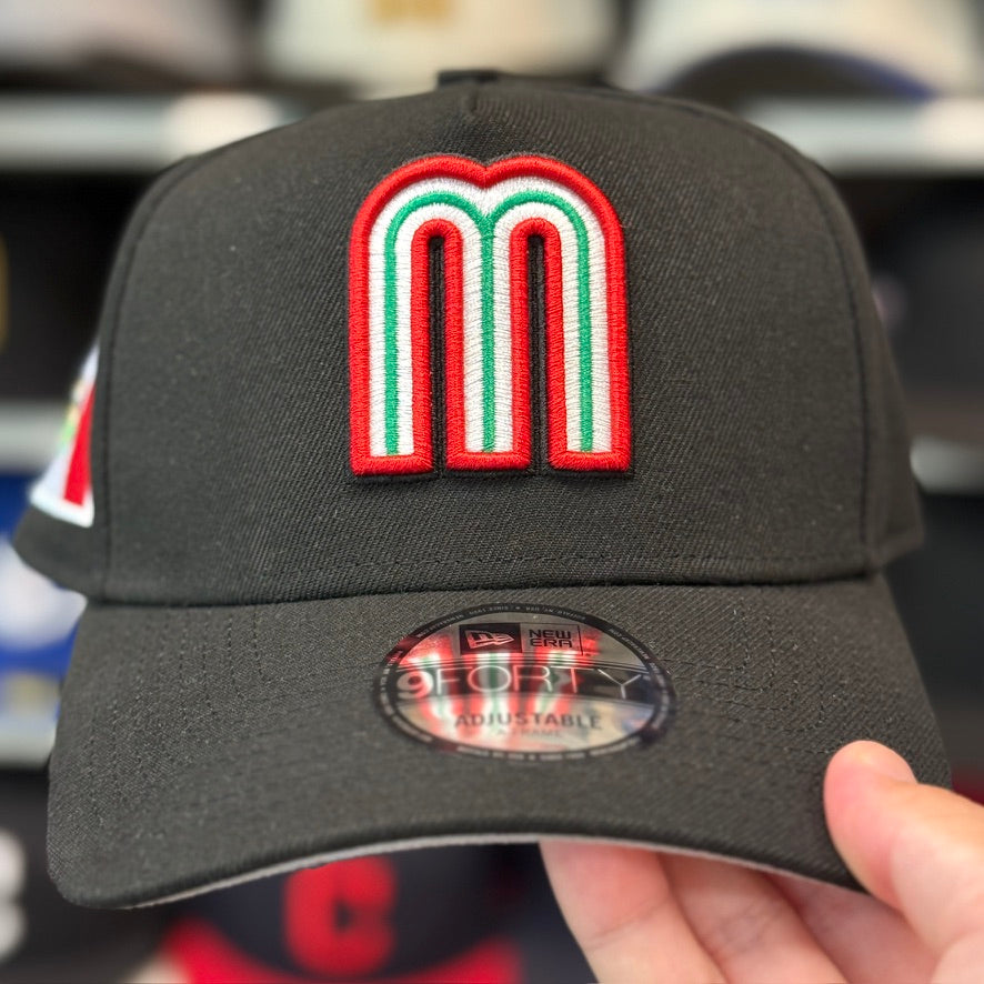 New Era Mexico World Baseball Classics A-Frame Black 9FORTY Snapback