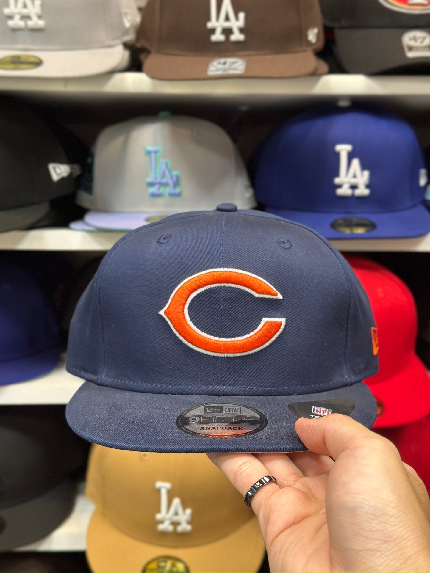 Chicago Bears NFL Fitted Hat | Classic New Era 59FIFTY Fitted Cap | Navy