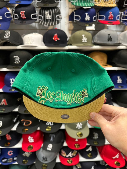 LA Dodgers MLB Vintage Green/Gold Retro | New Era 59FIFTY Fitted Cap | Green