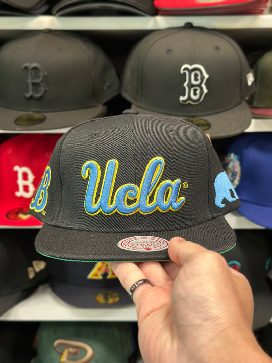 UCLA NCAA Snapback | Mitchell & Ness Original Fit Adjustable | Black