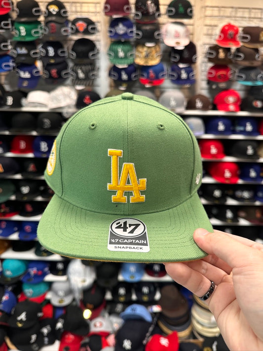 LA Dodgers MLB Snapback | '47 Brand Captain Adjustable Cap | Pale Green