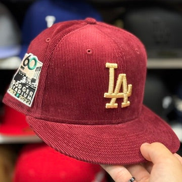 New Era Los Angeles Dodgers '60th Anniversary' 59FIFTY Fitted Hat | Maroon