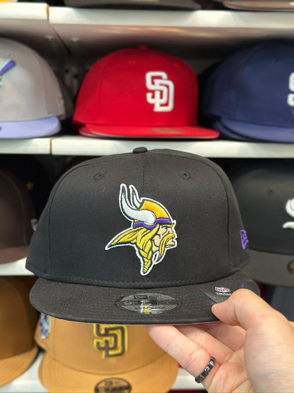 Minnesota Vikings NFL Snapback | New Era 9FIFTY Adjustable Snap | Black