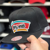 San Antonio Spurs Black Mitchell & Ness Snapback
