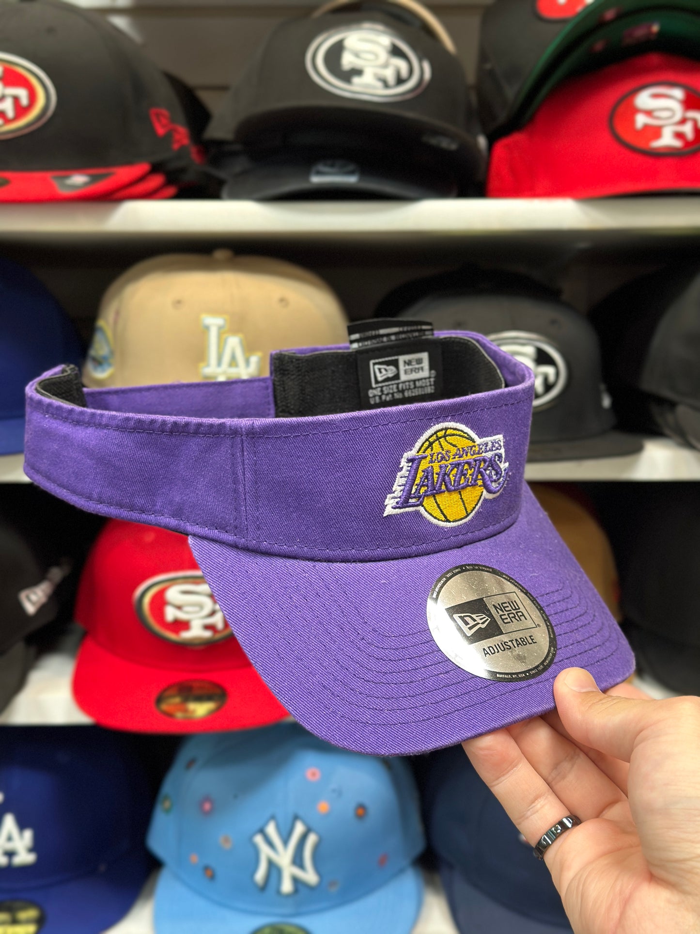 LA Lakers NBA Visor | Vintage New Era Visor | Purple