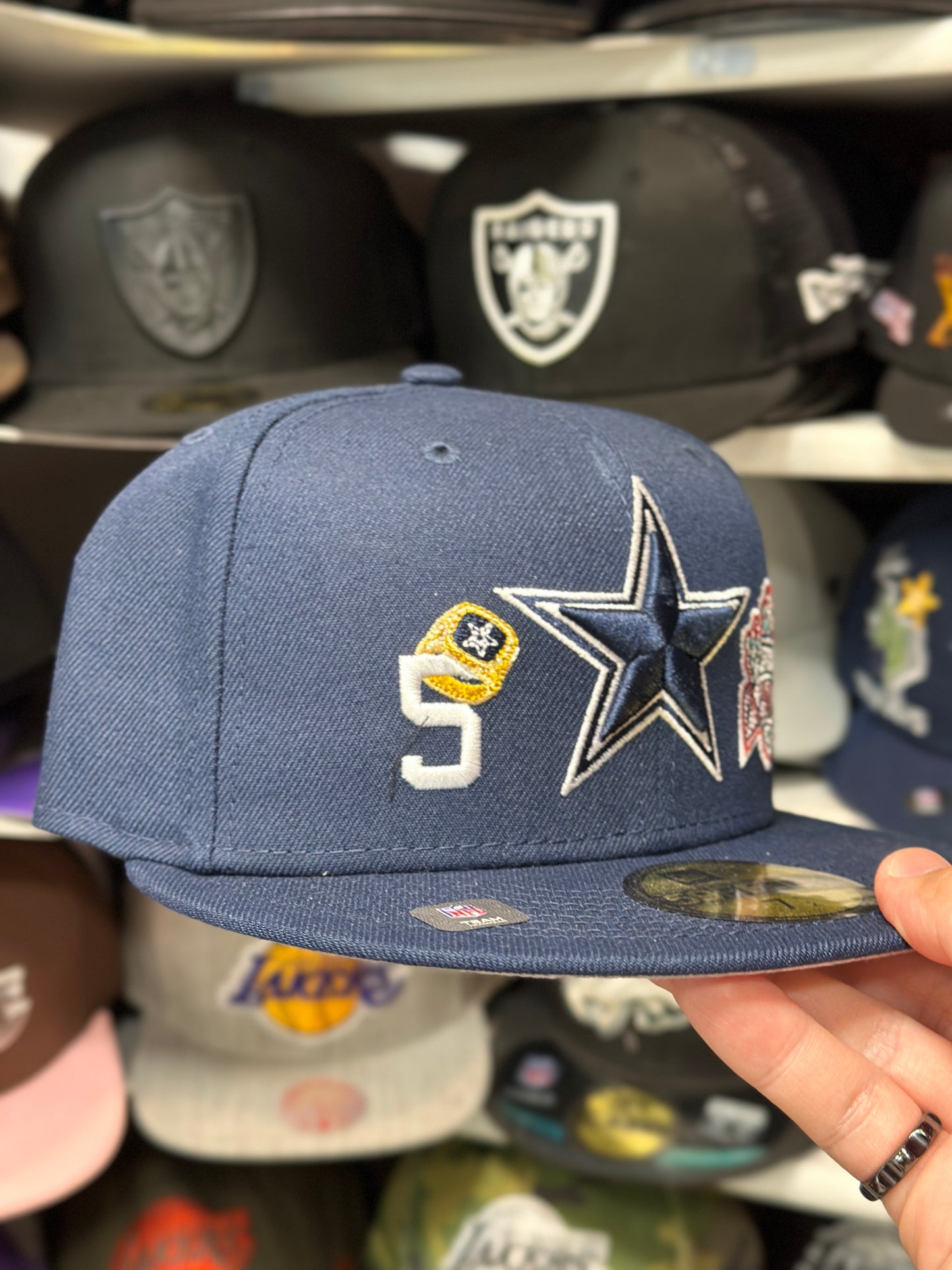 Dallas Cowboys NFL Themed Patches | New Era 59FIFTY Fitted Cap | Navy