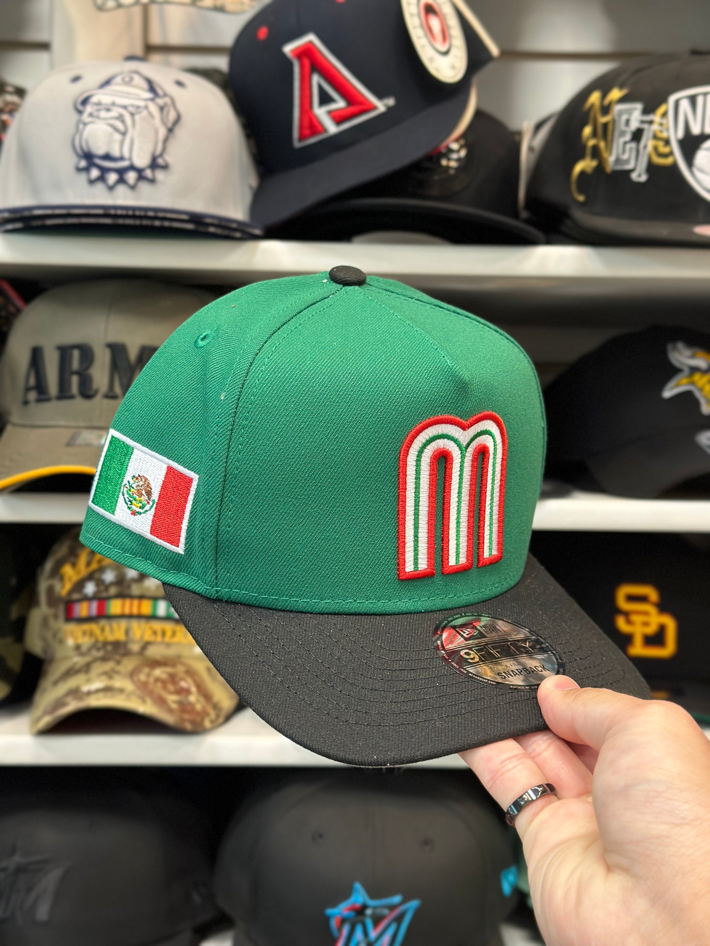 Mexico WBC World Baseball Classic | New Era 9FIFTY A-Frame Snapback | Green/Black