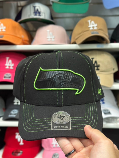 Seattle Seahawks NFL Ball Cap | '47 Brand MVP Adjustable Curve Cap | Color Options