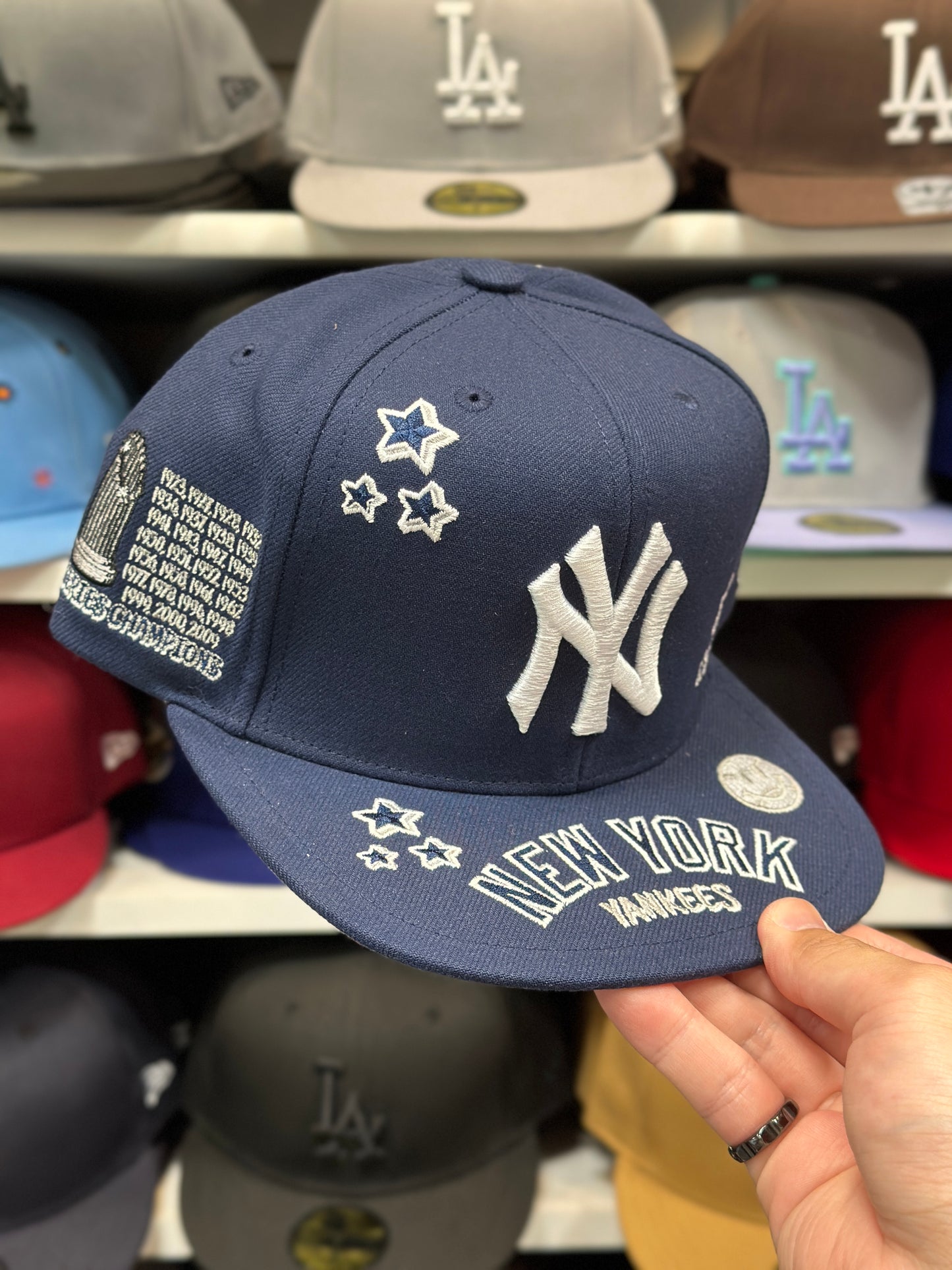 New York Yankees MLB Celebratory Patch | Mitchell & Ness Snapback | Navy