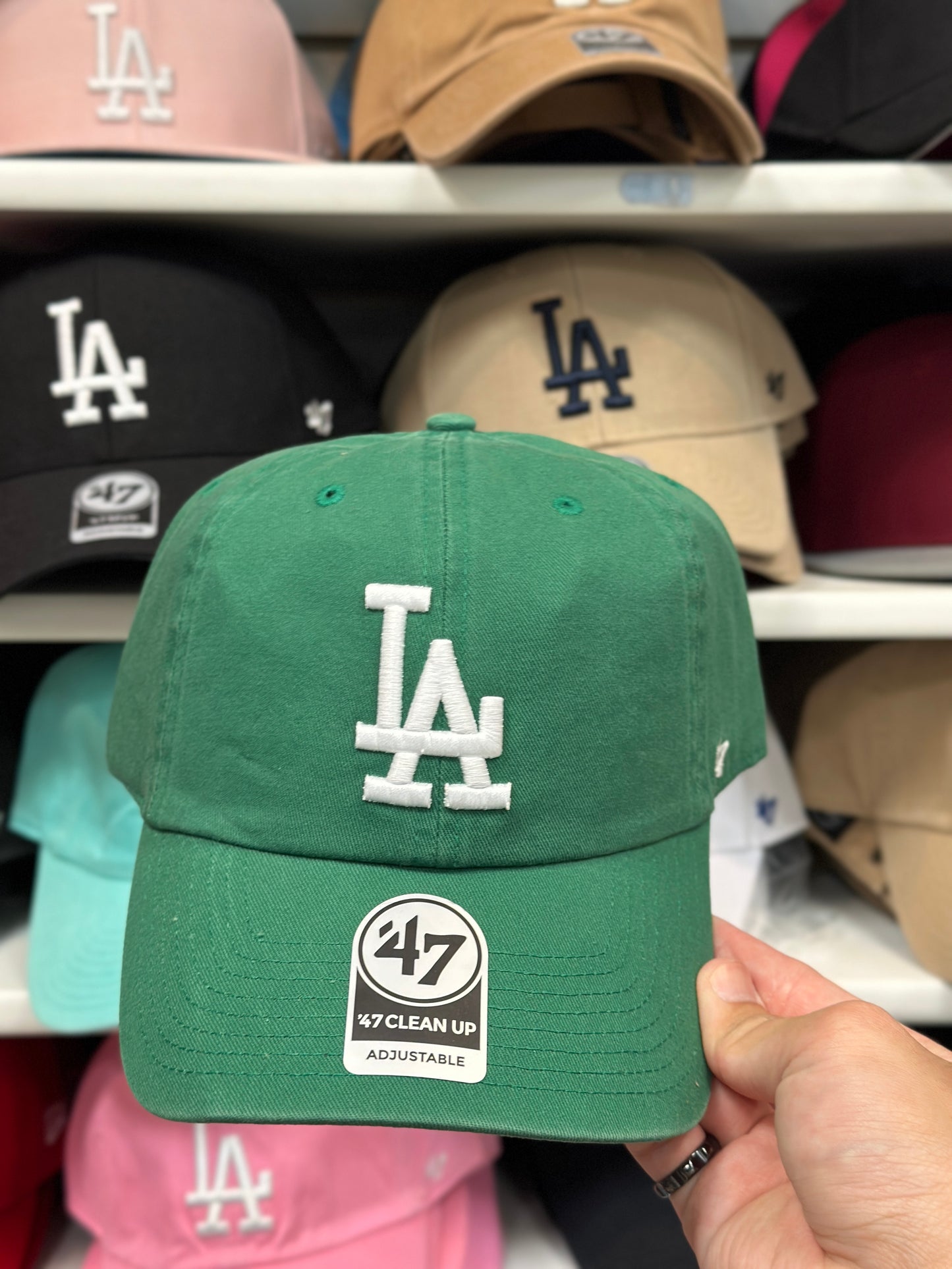 LA Dodgers MLB Dad Cap | '47 Brand Clean Up Adjustable Curve Hat | Color Options