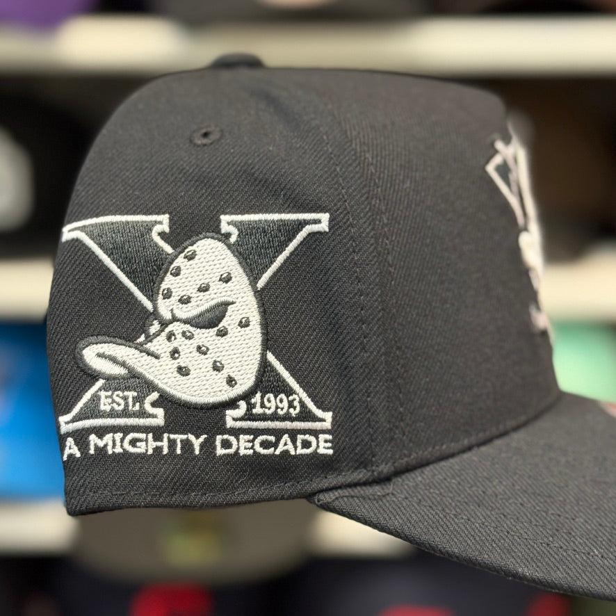 Anaheim Ducks 'A Mighty Decade' Black A-Frame Mitchell & Ness Snapback - Product Image