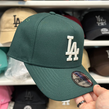 LA Dodgers A-Frame Snapback | New Era 9FORTY | Dark Green