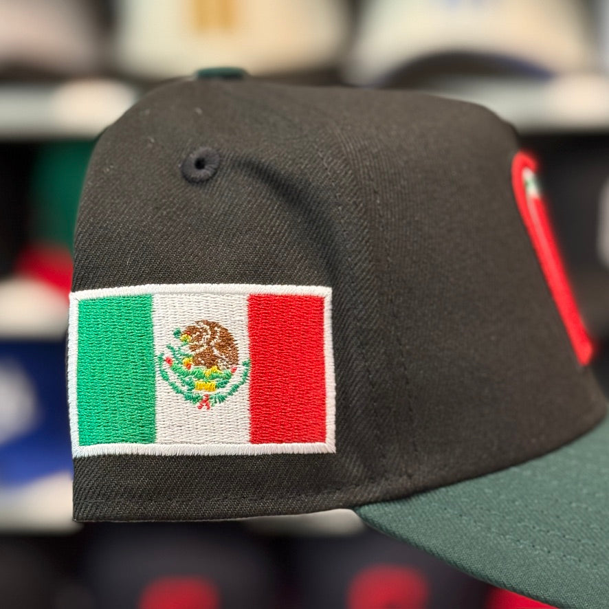 New Era Mexico World Baseball Classics A-Frame Black/Dark Green 9FORTY Snapback