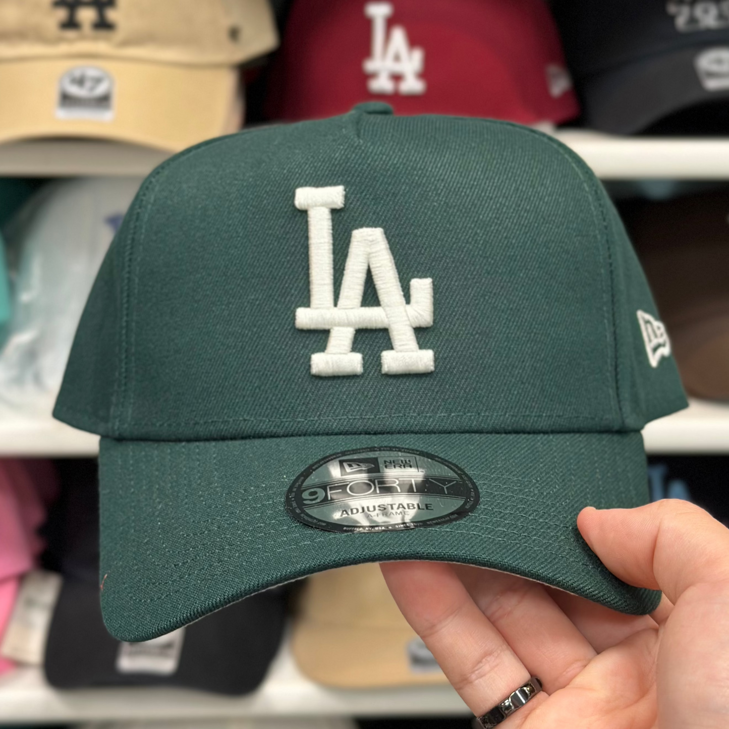 LA Dodgers A-Frame Snapback | New Era 9FORTY | Dark Green