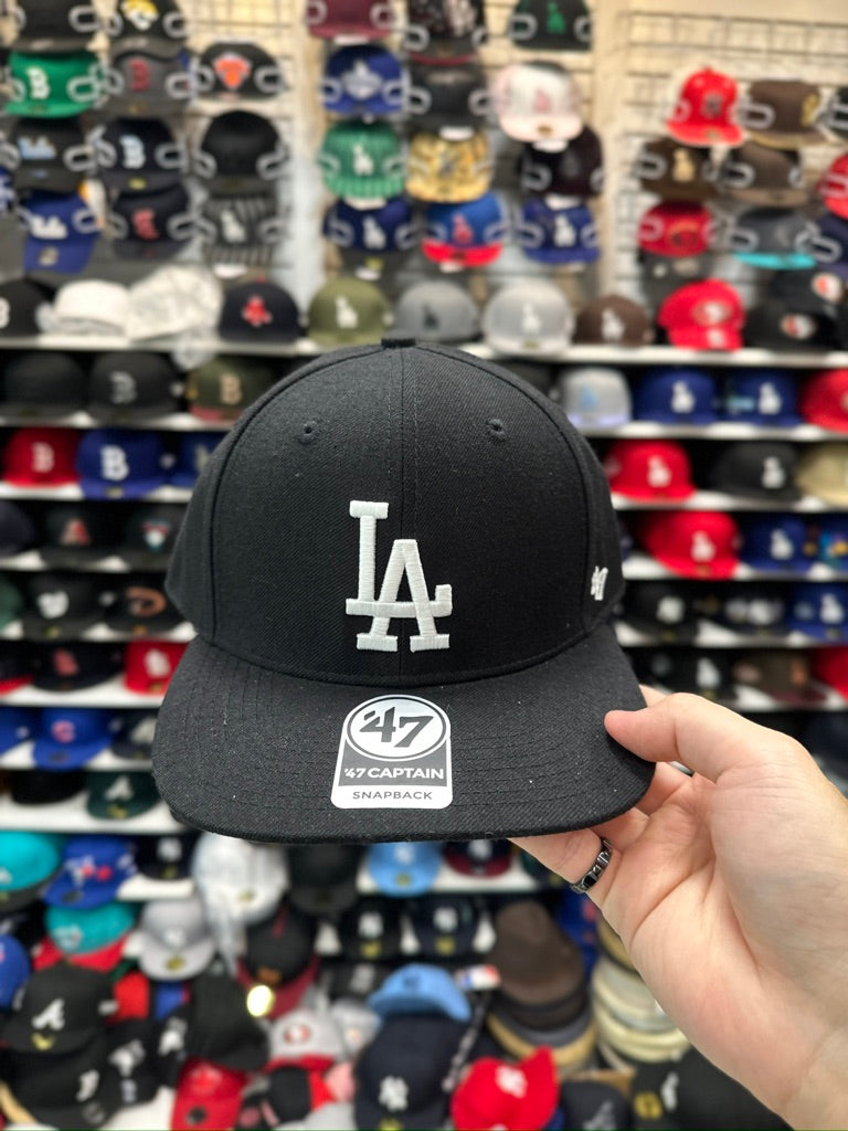 LA Dodgers MLB Snapback | '47 Brand Captain Adjustable Cap | Black